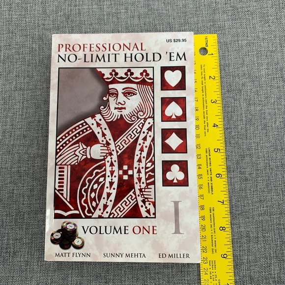 Professional No-Limit Hold 'em Book Volume 1 Pokers Cards By Matt Flynn Sunny - Picture 3 of 10